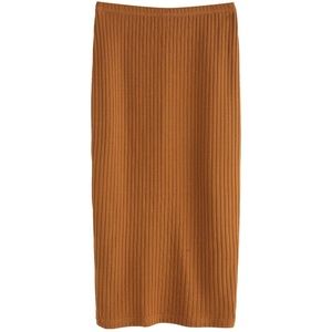 SHEIN PLAIN STRETCHY RIBBED SKIRT | Size Medium